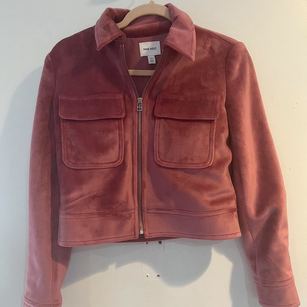Nine West suede jacket cropped